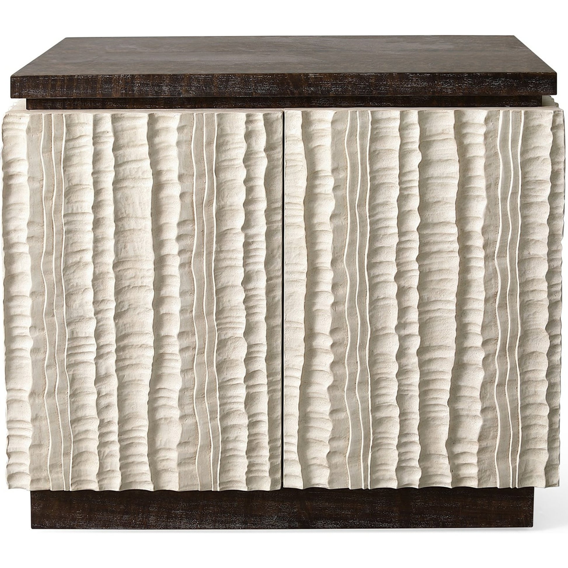 Emory Chest by Global Views. Made from textured resin in a modern style.