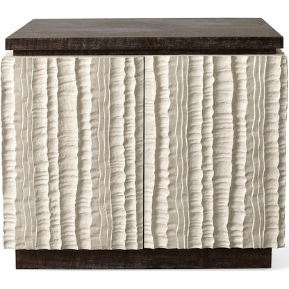 Emory Chest by Global Views. Made from textured resin in a modern style.