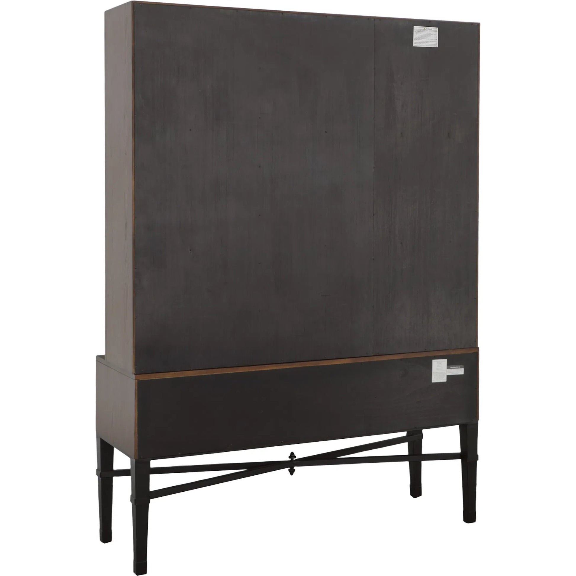 BD Collection Curio Cabinet by Fairfield Chair in brown and english honey. Made from ash solids, veneers in a unique style.