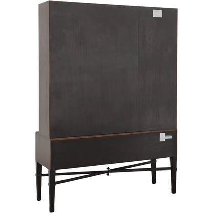BD Collection Curio Cabinet by Fairfield Chair in brown and english honey. Made from ash solids, veneers in a unique style.