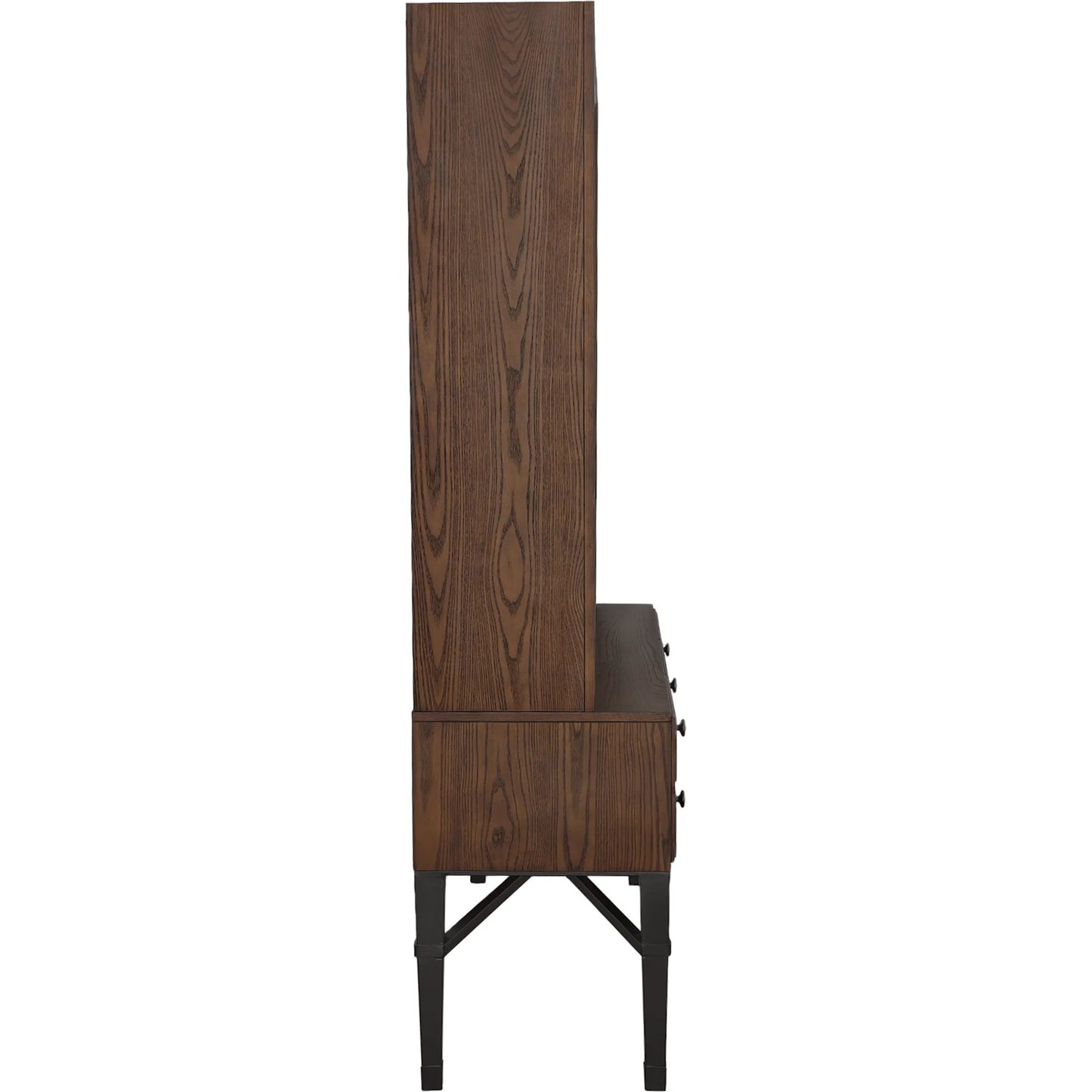 007 SI-2636013 | Additional Silo | BD Collection Curio Cabinet by Fairfield Chair in brown and english honey. Made from ash solids, veneers in a unique style.