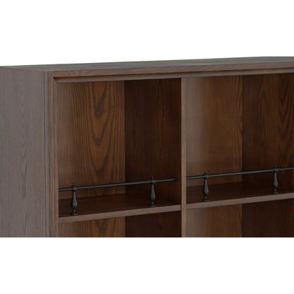 BD Collection Curio Cabinet by Fairfield Chair in brown and english honey. Made from ash solids, veneers in a unique style.