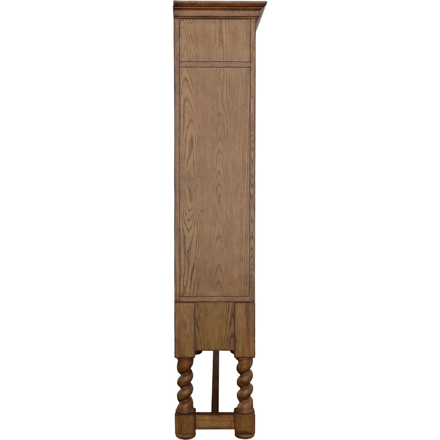 004 SI-2636014 | Additional Silo | BD Collection Curio Glass Cabinet by Fairfield Chair in brown and antique pinewood. Made from ash solids, veneers in a unique style.