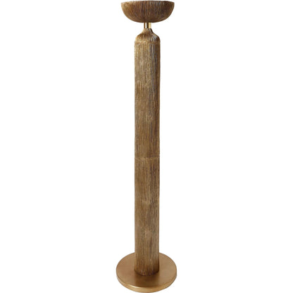 Ege Floor Lamp by Global Views in bronze. Made from aluminum in a eclectic & global style.