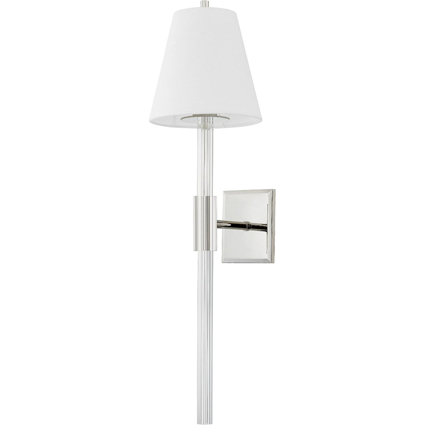 001 SI-2030031 | Primary Silo | Martina Sconce by Corbett in polished nickel. Made from brass in a modern style.