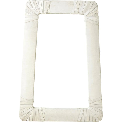 Gabriel Mirror by Global Views. Made from leather, mirror in a modern style.