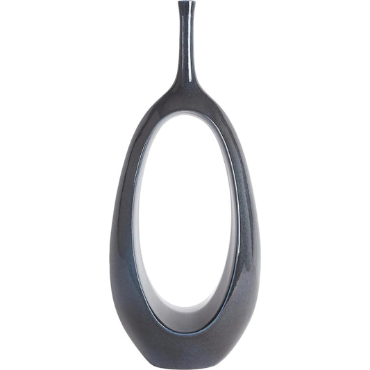 Open Oval Ring Vase by Global Views. Made from ceramic in a eclectic & global style.