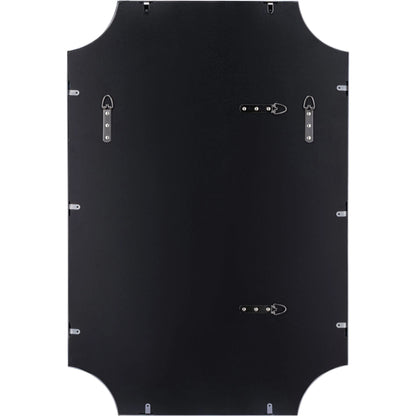 Carlton Mirror by Varaluz in gold. Made from unique in a modern style.