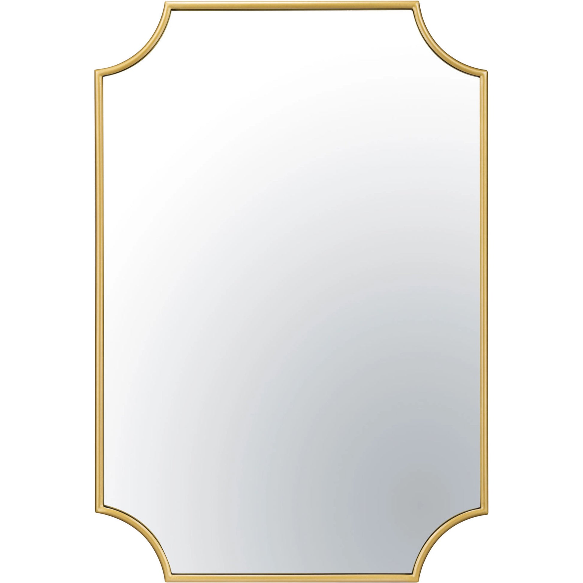 Carlton Mirror by Varaluz in gold. Made from unique in a modern style.