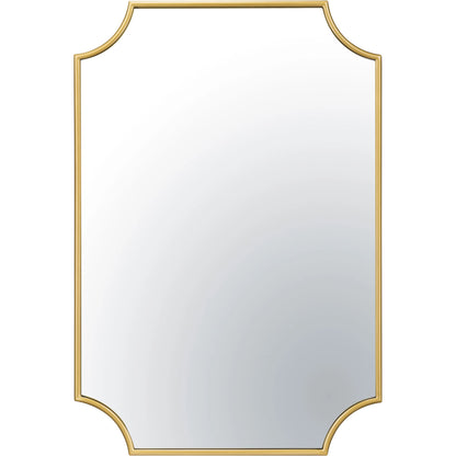 Carlton Mirror by Varaluz in gold. Made from unique in a modern style.