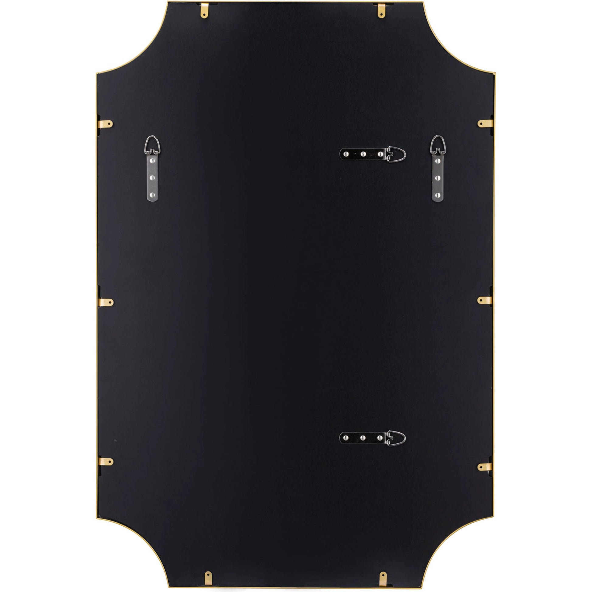 Carlton Mirror by Varaluz in gold. Made from unique in a modern style.