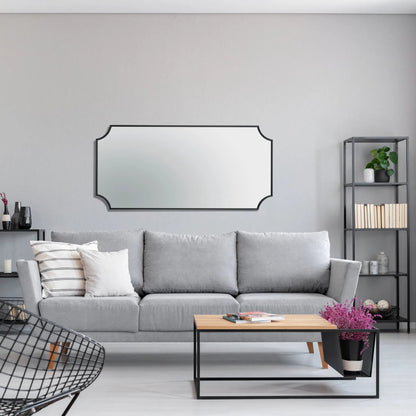 Carlton Mirror by Varaluz in gold. Made from unique in a modern style.