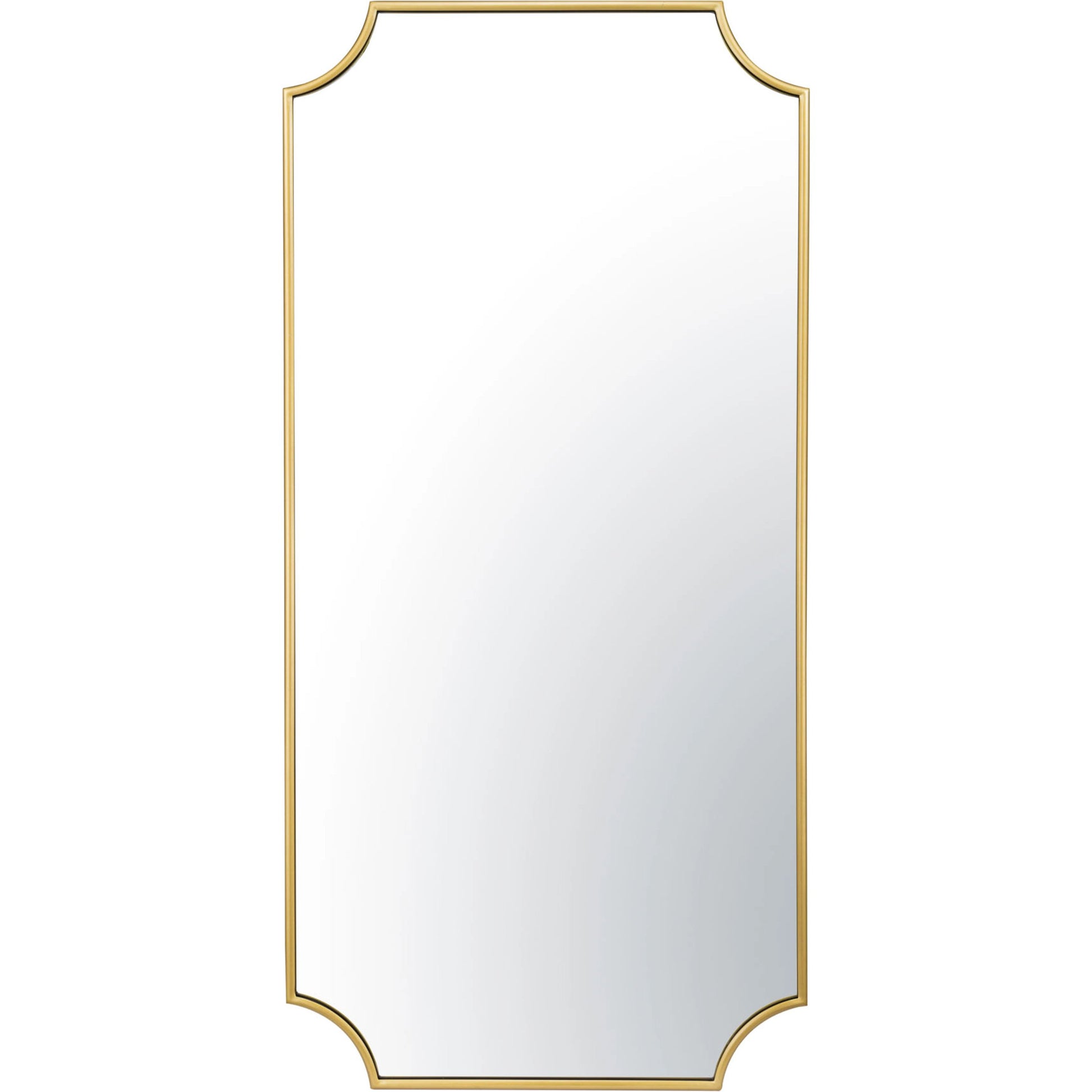 Carlton Mirror by Varaluz in gold. Made from unique in a modern style.