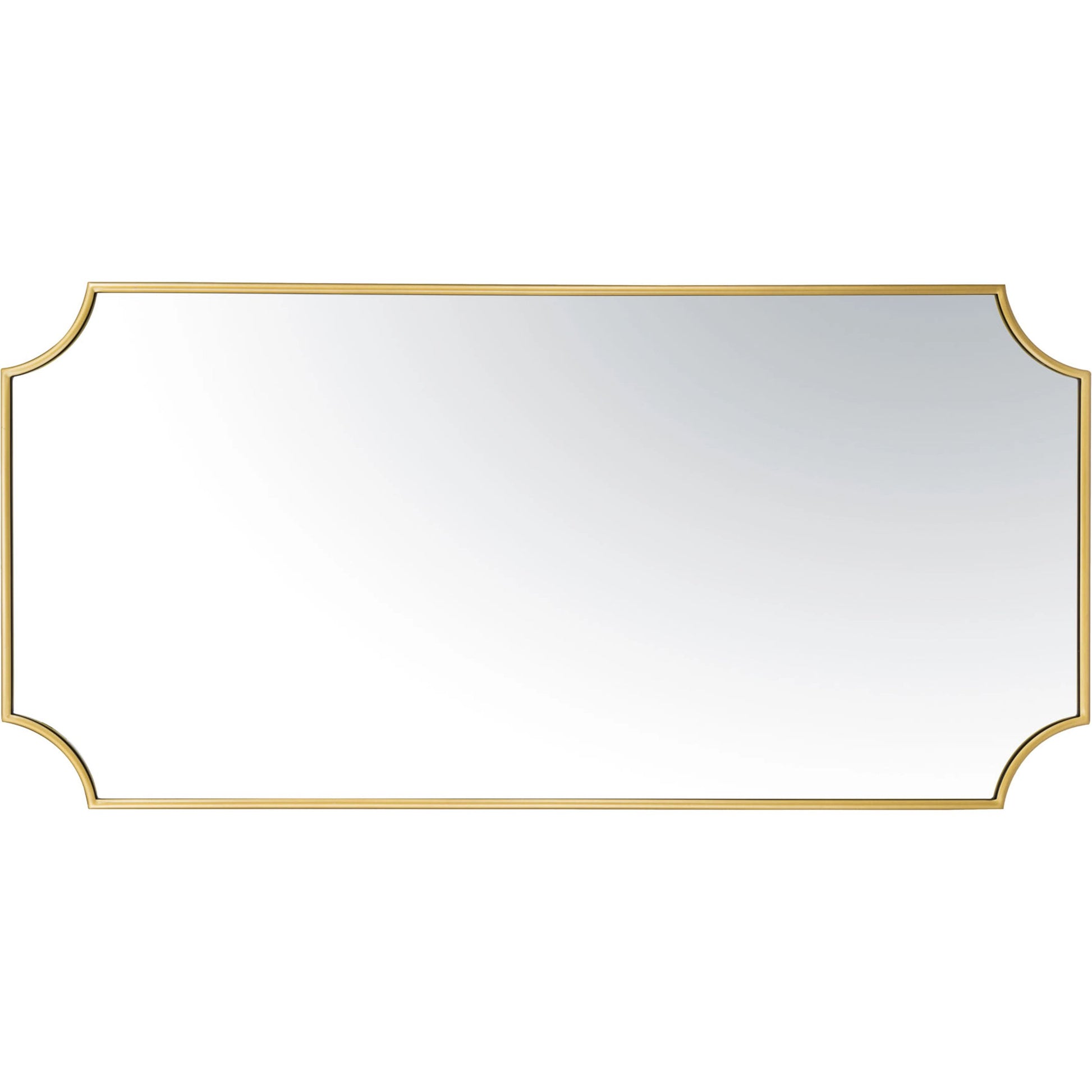 Carlton Mirror by Varaluz in gold. Made from unique in a modern style.