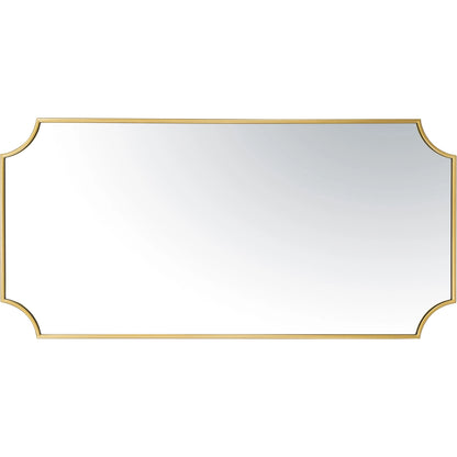 Carlton Mirror by Varaluz in gold. Made from unique in a modern style.