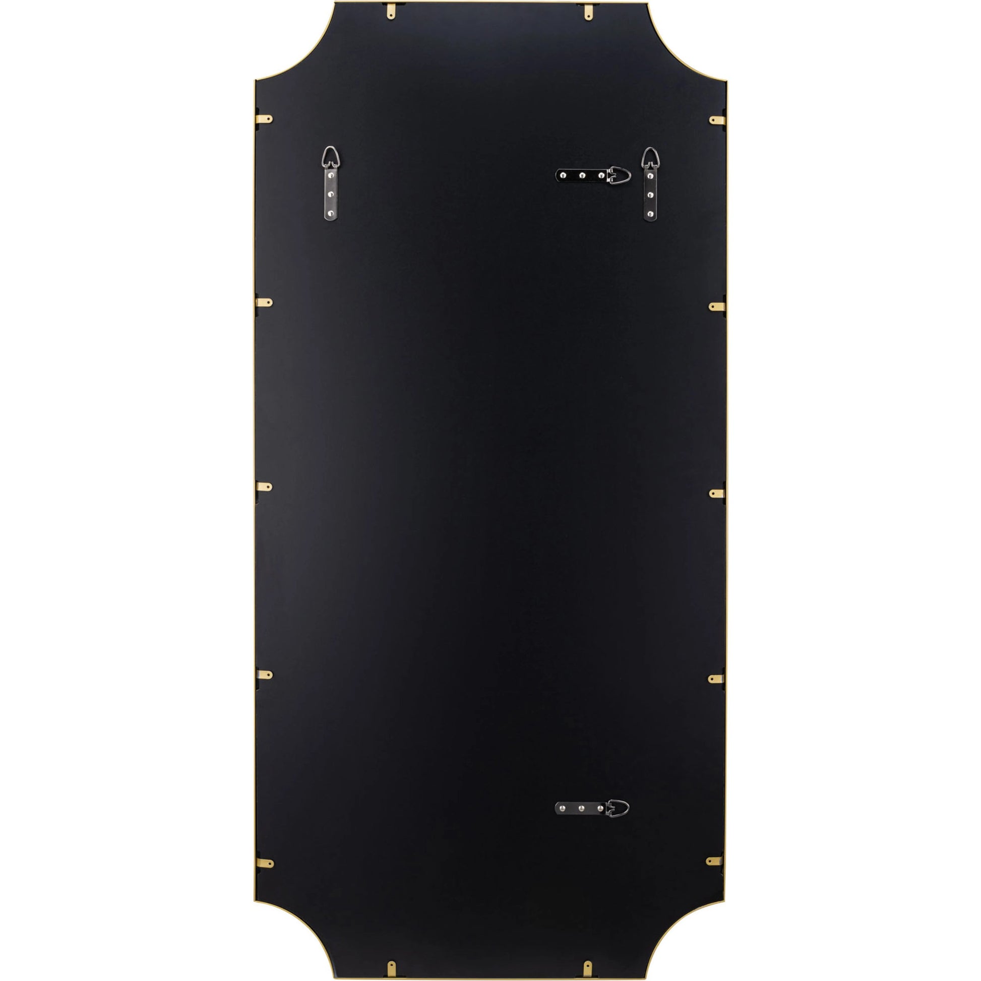 Carlton Mirror by Varaluz in gold. Made from unique in a modern style.