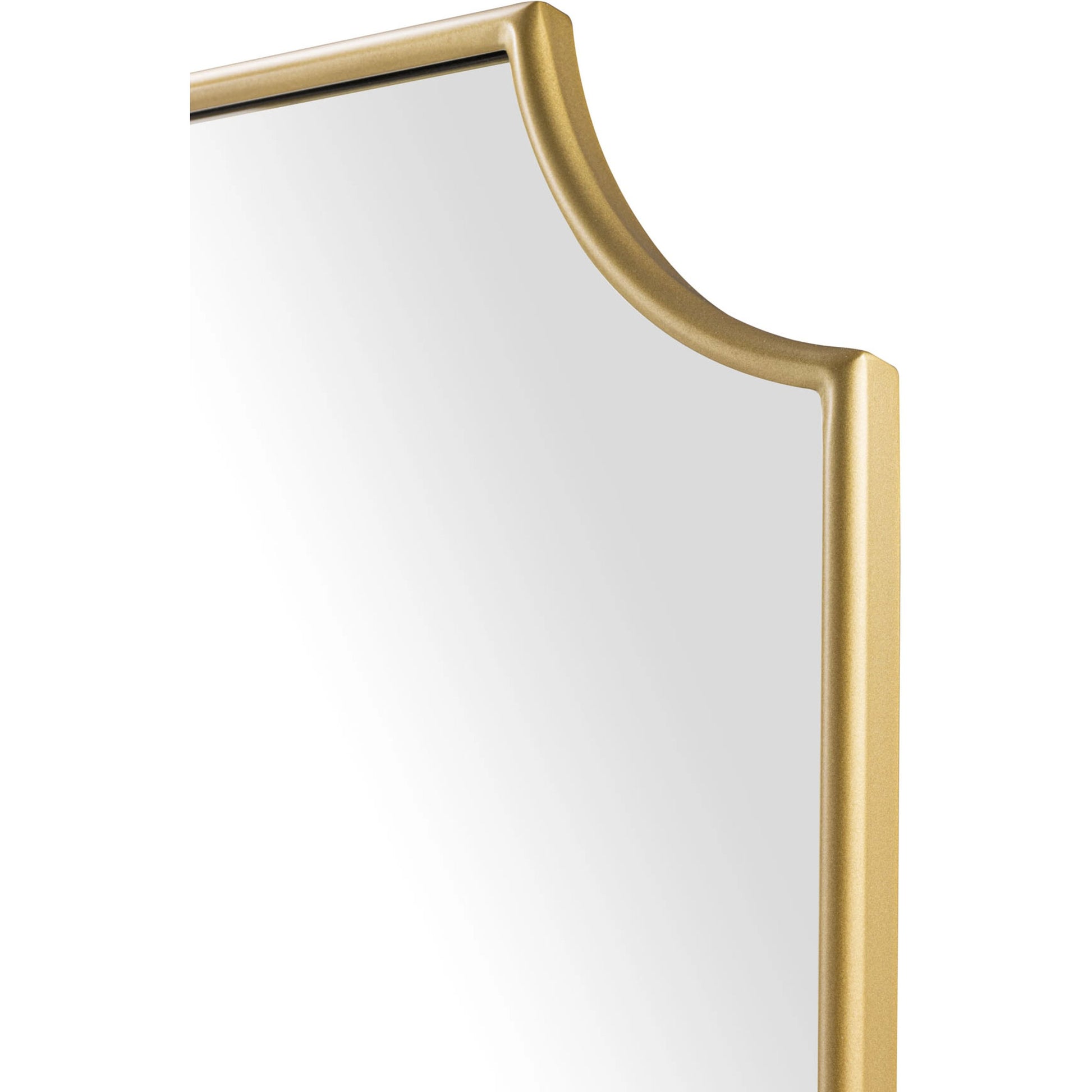 Carlton Mirror by Varaluz in gold. Made from unique in a modern style.