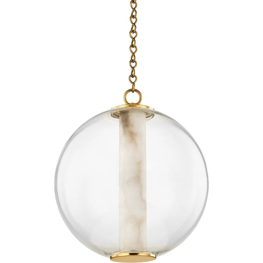 Pietra Pendant by Corbett in vintage brass. Made from brass in a modern style.