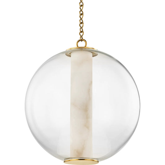 Pietra Pendant by Corbett in vintage brass. Made from brass in a modern style.