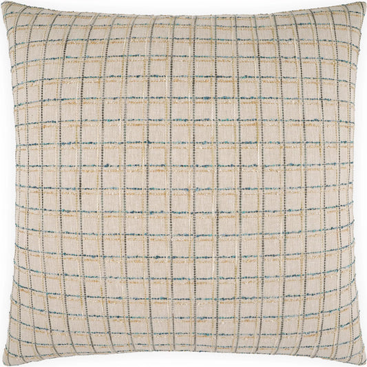 Landis Pillow by DV Kap Home. Made from 50% cotton, 46% polyester, 3% viscose, 1% linen in a unique style.