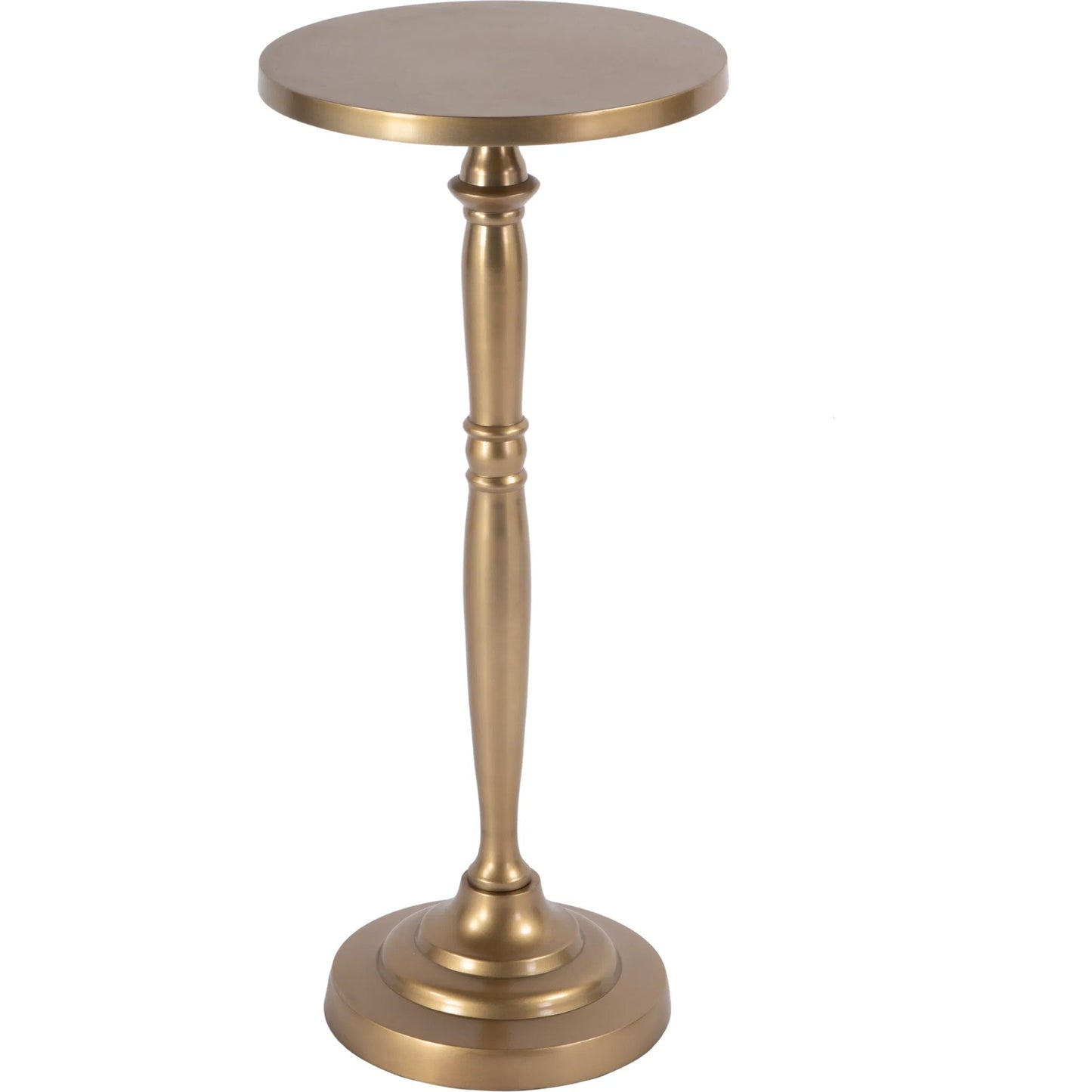 001 SI-2333959 | Primary Silo | Langford Side Table by Butler Specialty Company in antique gold. Made from aluminum in a modern style.
