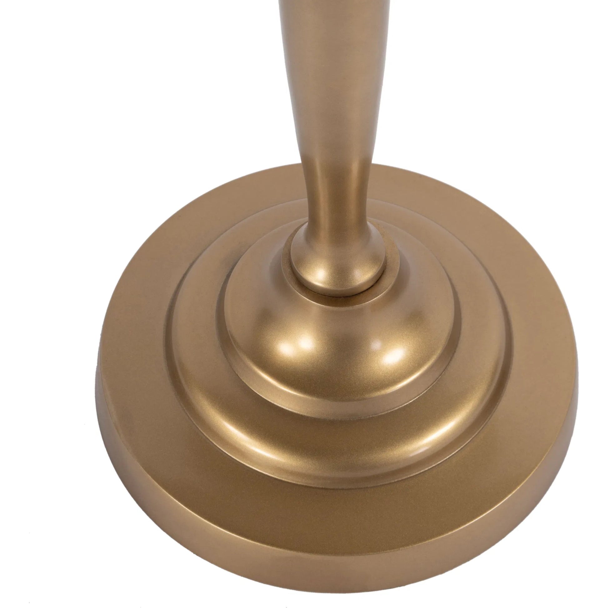Langford Side Table by Butler Specialty Company in antique gold. Made from aluminum in a modern style.