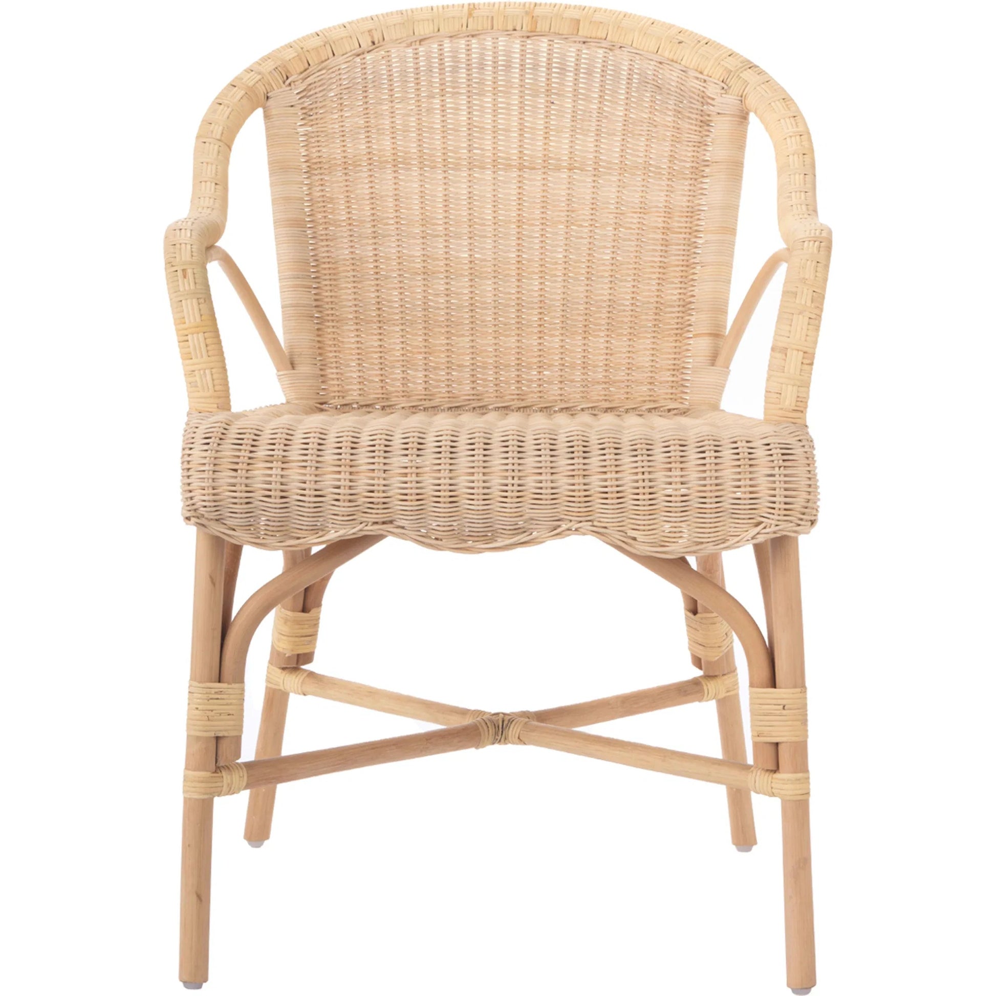 Hope Hill Chair by Chelsea House in tan. Made from natural rattan, fitrit rattan in a rustic style.