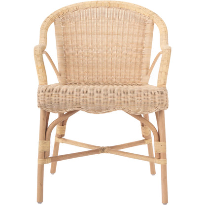 Hope Hill Chair by Chelsea House in tan. Made from natural rattan, fitrit rattan in a rustic style.