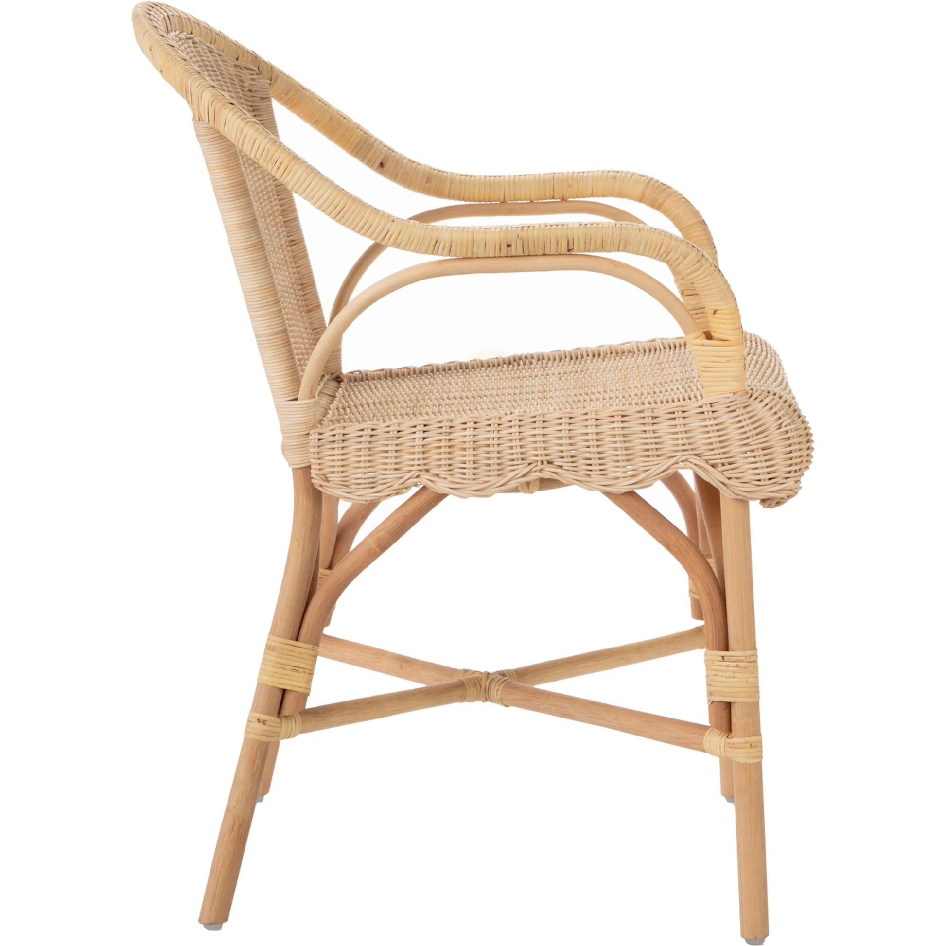 Hope Hill Chair by Chelsea House in tan. Made from natural rattan, fitrit rattan in a rustic style.