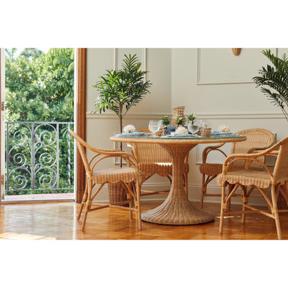Hope Hill Chair by Chelsea House in tan. Made from natural rattan, fitrit rattan in a rustic style.