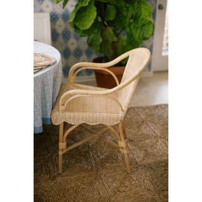 Hope Hill Chair by Chelsea House in tan. Made from natural rattan, fitrit rattan in a rustic style.