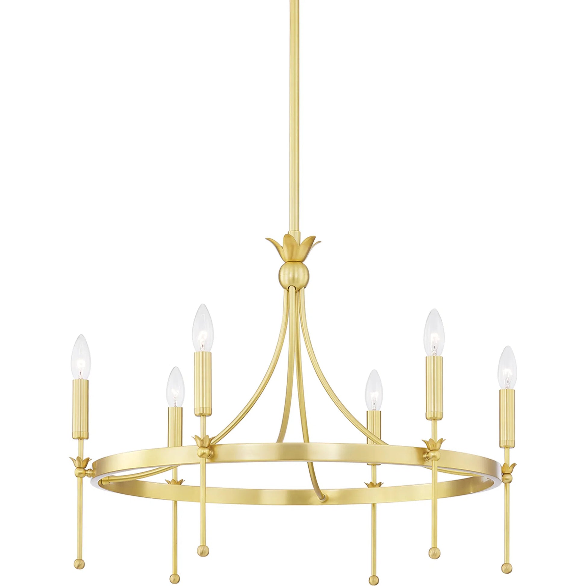 Gates Chandelier by Hudson Valley. Made from steel in a transitional style.