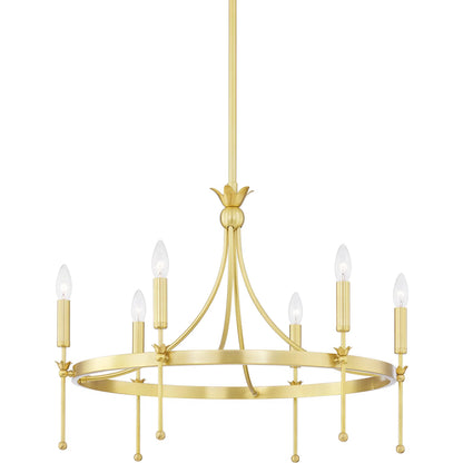 Gates Chandelier by Hudson Valley. Made from steel in a transitional style.