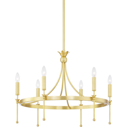 Gates Chandelier by Hudson Valley. Made from steel in a transitional style.