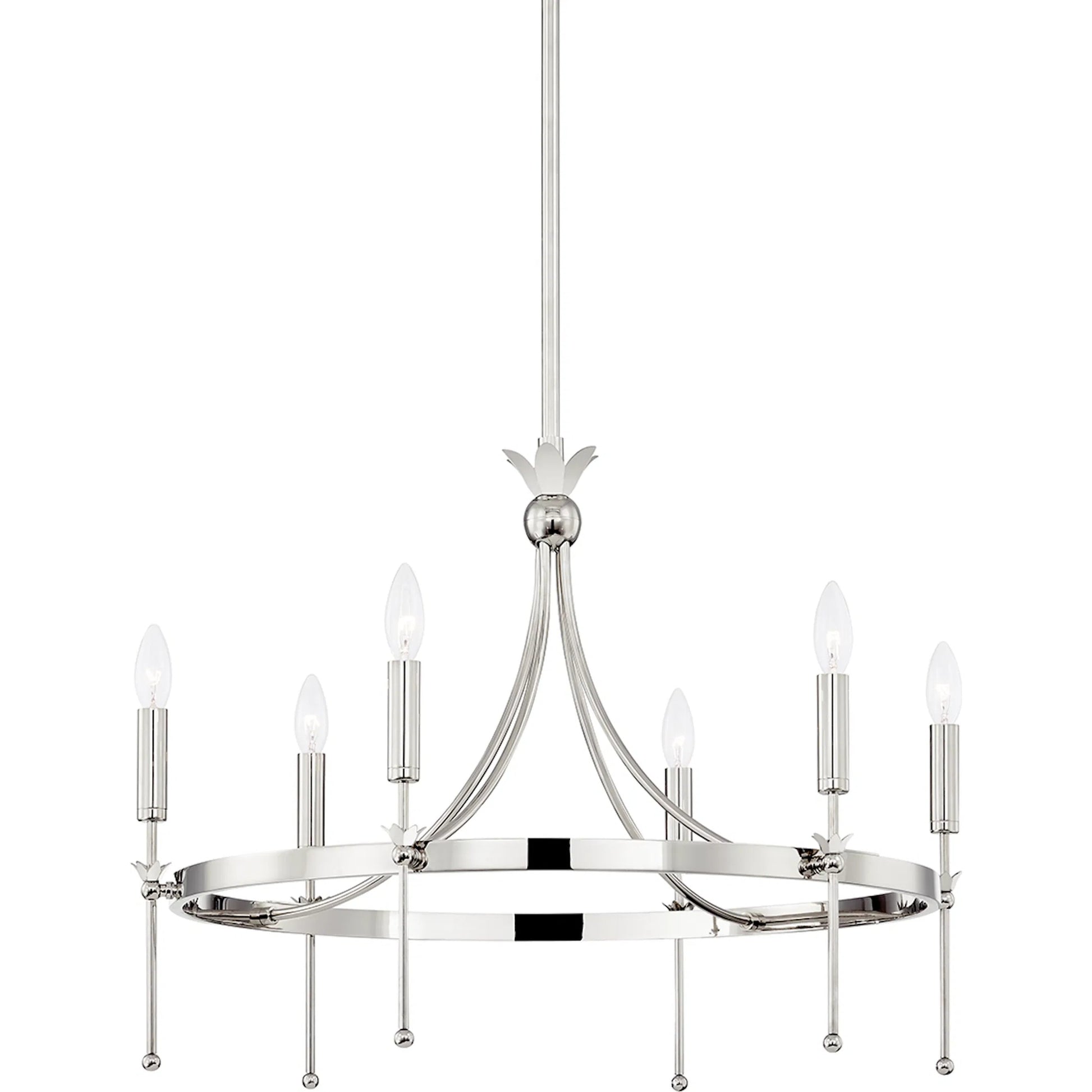 Gates Chandelier by Hudson Valley. Made from steel in a transitional style.