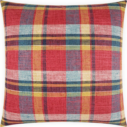 Ansel Pillow by DV Kap Home in fuchsia. Made from 100% polyester in a traditional style.