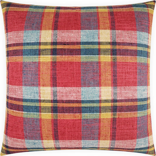 Ansel Pillow by DV Kap Home in fuchsia. Made from 100% polyester in a unique style.