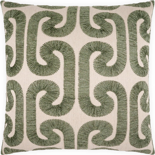 Hathaway Pillow by DV Kap Home. Made from base: 37% viscose, 29% cotton, 18% polyester, 16% linen in a unique style.