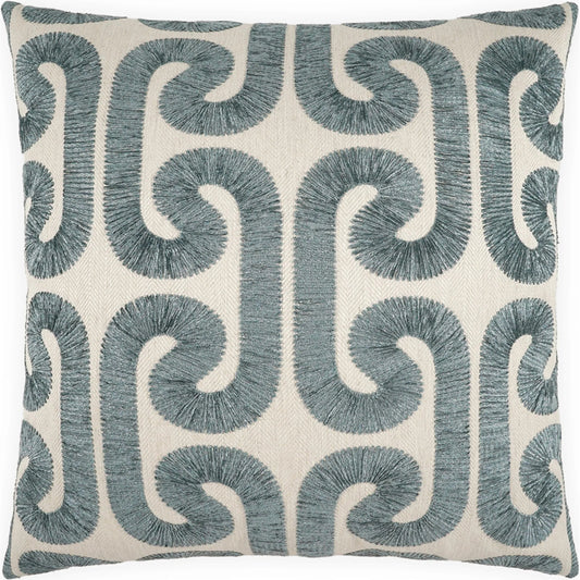 Hathaway Pillow by DV Kap Home. Made from base: 37% viscose, 29% cotton, 18% polyester, 16% linen in a unique style.