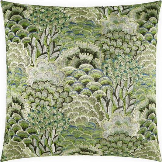 Milla Pillow by DV Kap Home in clover. Made from base: 52% polyester, 48% cotton in a unique style.
