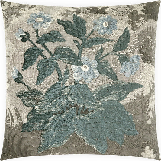 Barcelos Pillow by DV Kap Home in baltic. Made from 64.86% cotton, 19.56% rayon, 8.62% polyester (uv), 6.96% polyester in a unique style.