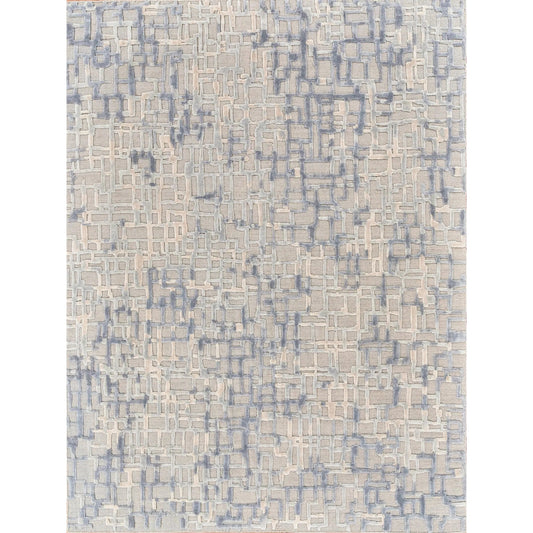 Vista 4338 Rug by Exquisite Rugs in gray, blue. Made from wool, bamboo silk in a unique style.