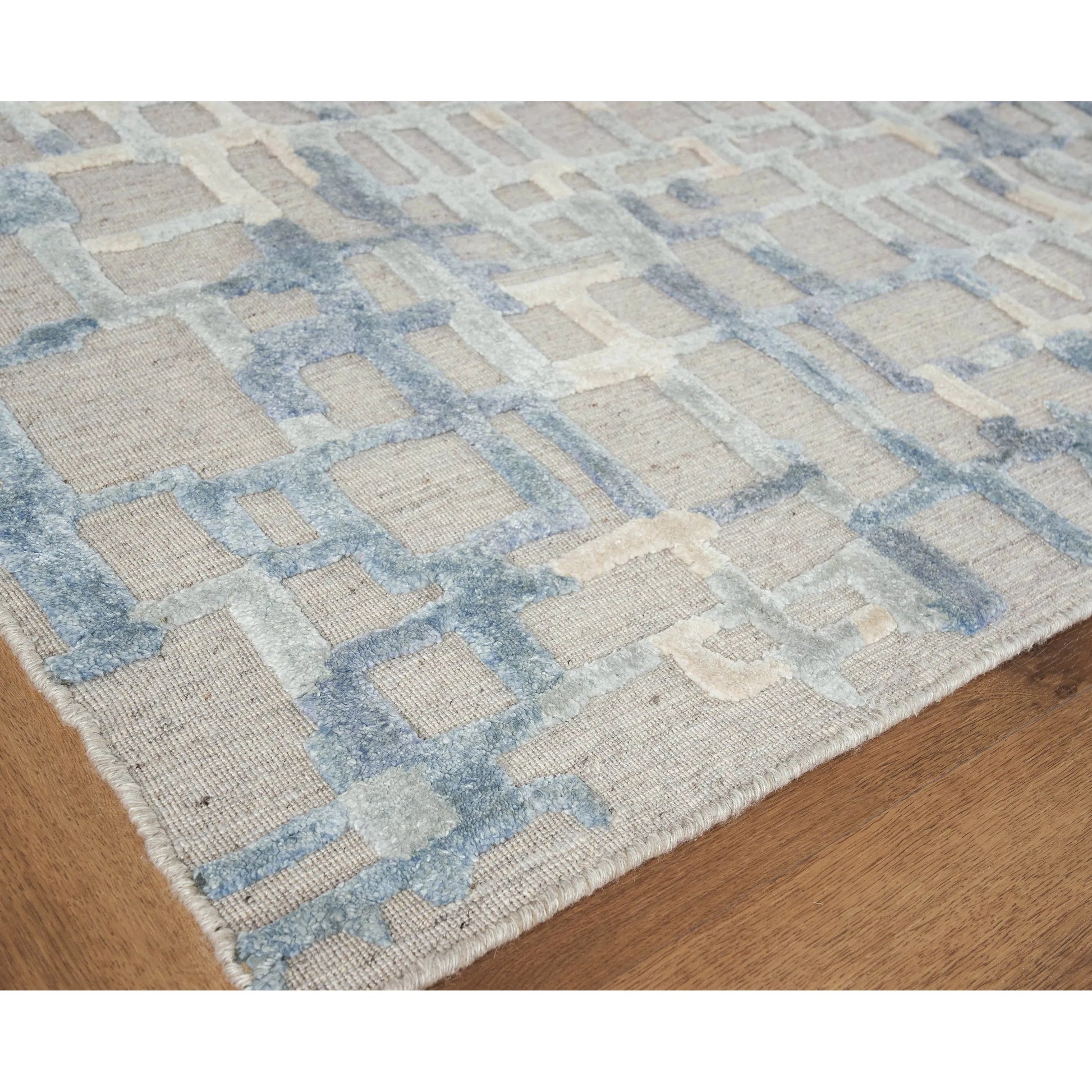 Vista Rug by Exquisite Rugs. Made from wool, bamboo silk in a unique style.