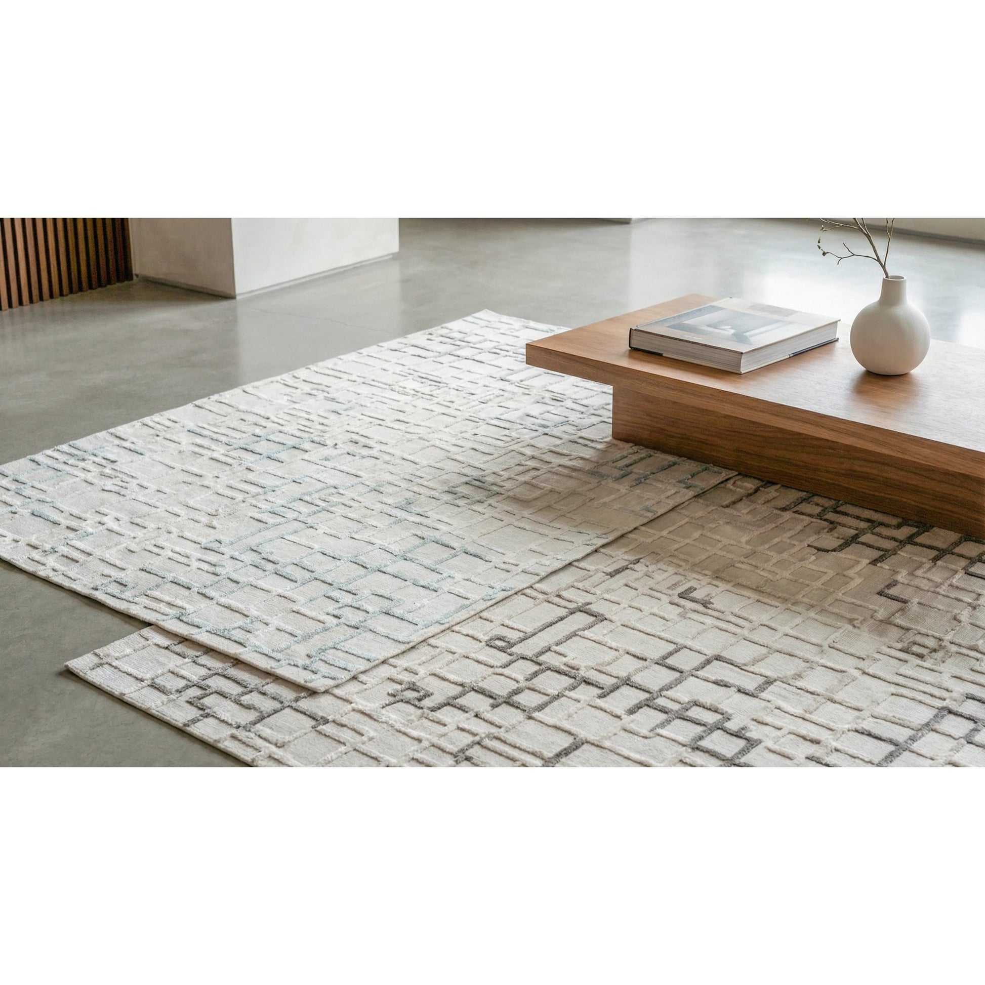 Vista Rug by Exquisite Rugs. Made from wool, bamboo silk in a unique style.