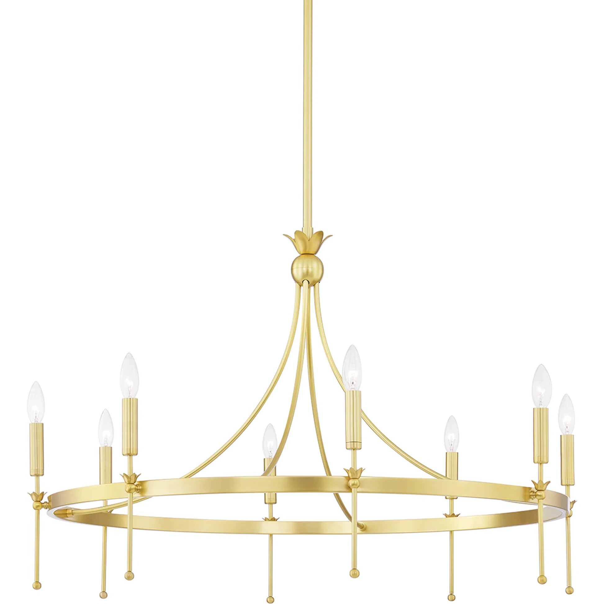 Gates Chandelier by Hudson Valley. Made from steel in a transitional style.
