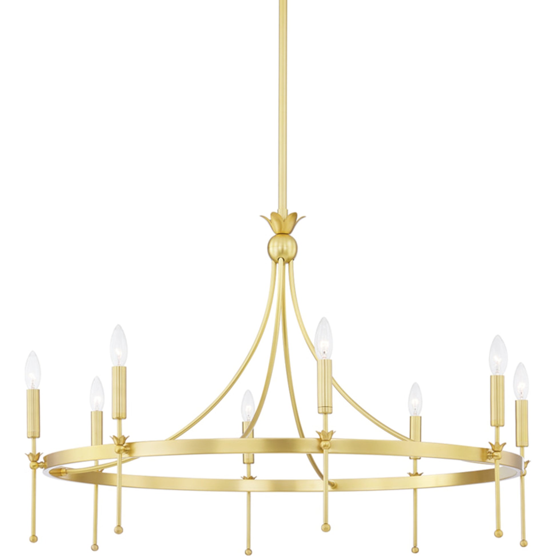 Gates Chandelier by Hudson Valley. Made from steel in a transitional style.