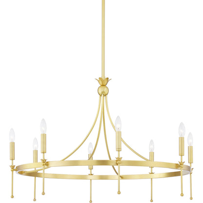 Gates Chandelier by Hudson Valley. Made from steel in a transitional style.