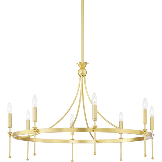 Gates Chandelier by Hudson Valley. Made from steel in a transitional style.