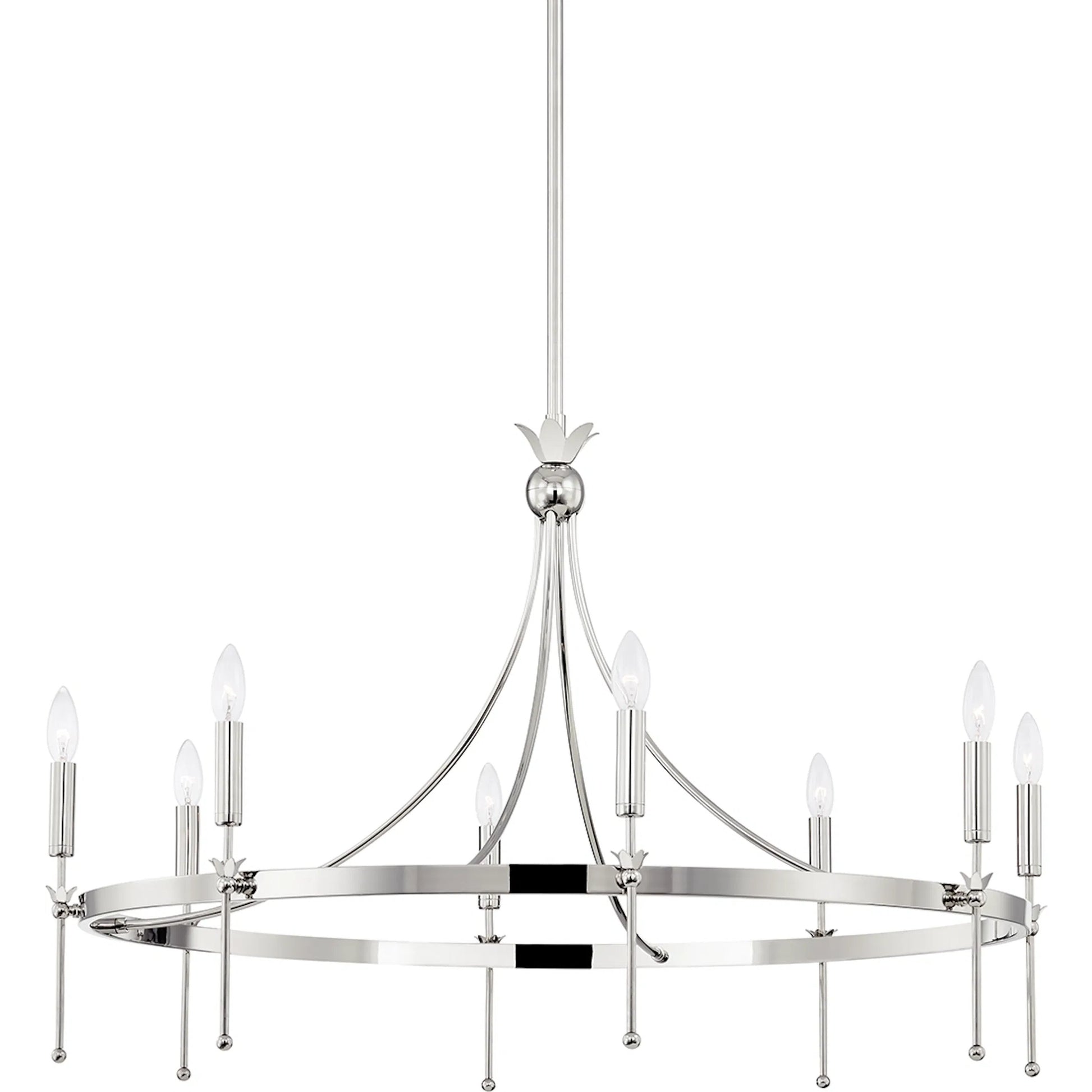 Gates Chandelier by Hudson Valley. Made from steel in a transitional style.