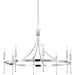 Gates Chandelier by Hudson Valley. Made from steel in a transitional style.